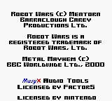Robot Wars - Metal Mayhem (Europe) (En,Fr,De,It,Nl,Sv) Title Screen